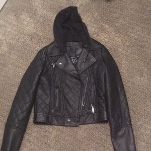 Faux leather jacket